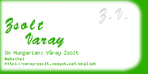 zsolt varay business card